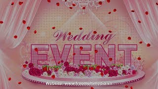 Free Video Background Wedding - 3D Rose Falling 2