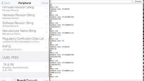 Arduino: read characteristic of AT-09 BLE module