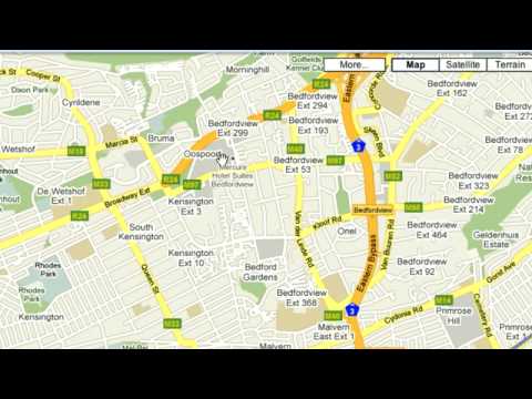 google south africa maps how to driving directions