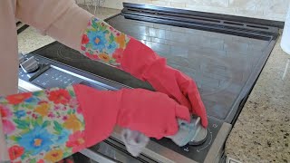 ~ASMR~ Cleaning Kitchen Appliances and Countertops:) No talking!!