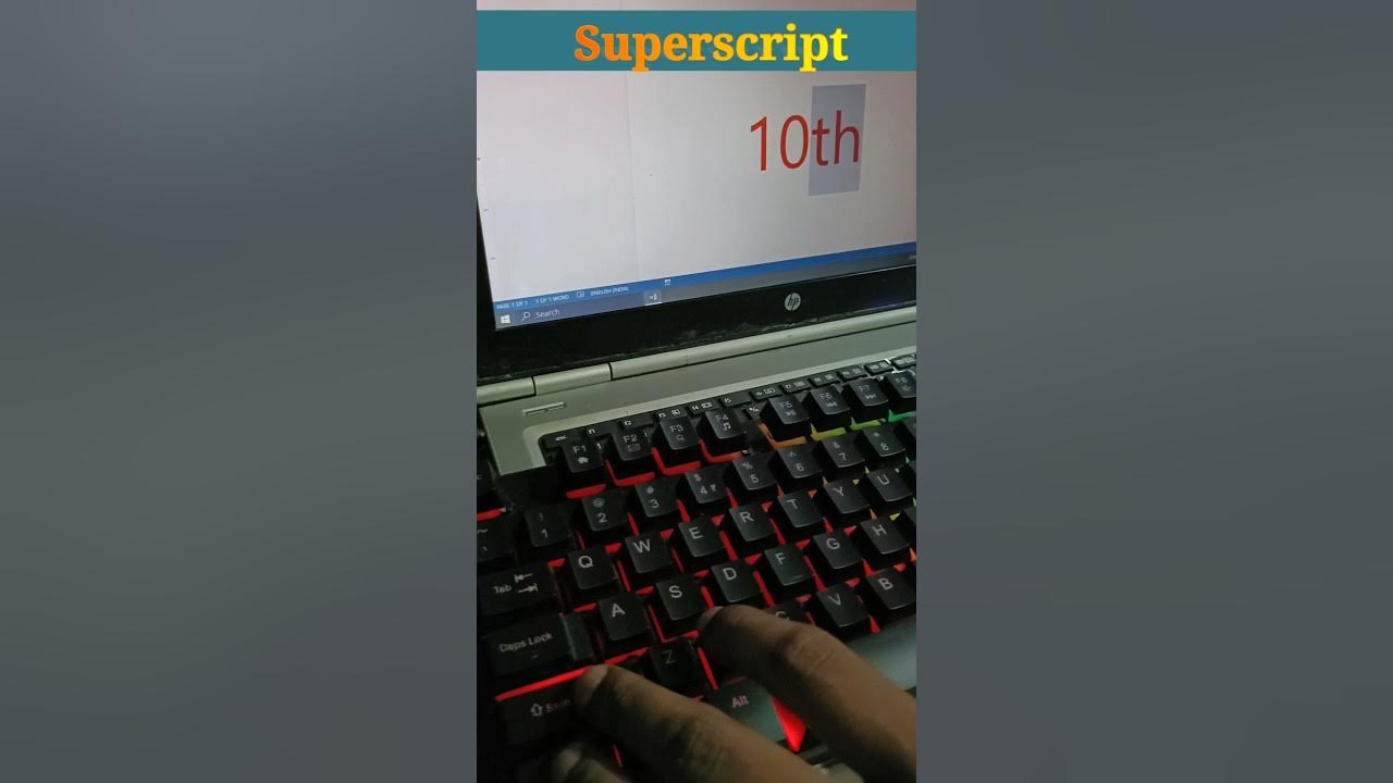 How to type superscript in ms word #shorts #youtubeshorts #computerzee9 ...