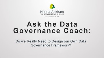 Do we really need to design our own Data Governance Framework?