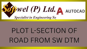 L section of Road Using SW-DTM from AutoCad #autocad #lsection #cross section