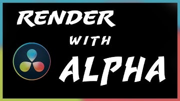 Render with Alpha in DaVinci Resolve