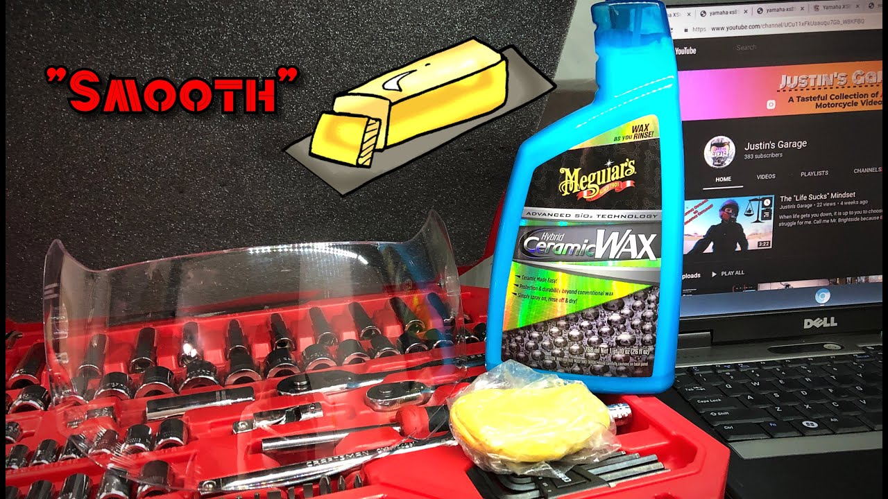 Clay Baring and Ceramic Waxing My Helmet Visor YouTube