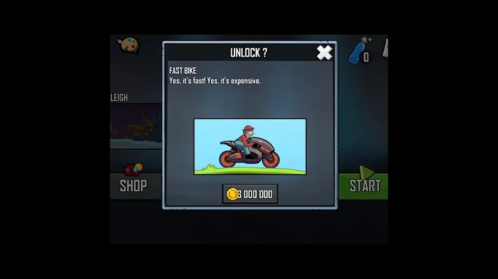 Hill Climb Racing FAST BIKE Unlocked and Maxed Out 🔥