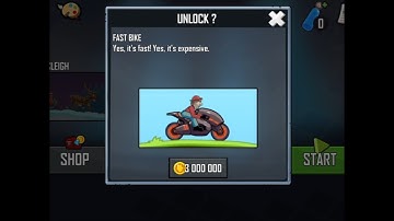 Hill Climb Racing FAST BIKE Unlocked and Maxed Out 🔥