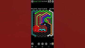 How To Solve Flow Free Hexes Jumbo Pack 2 Level 144 14x14 Board Walk Through Solution Walkthrough