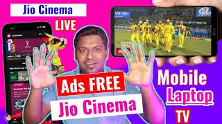 Without Ads Watch Jio Cinema in Mobile/Laptop/TV || Ads Free JioCinema || IPL23 LIVE Match Ads Free screenshot 5