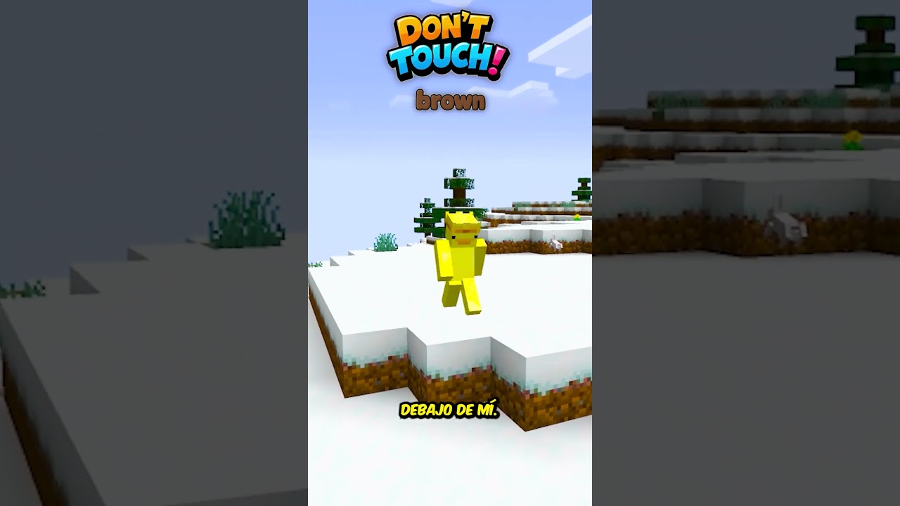 ¡Minecraft, pero NO PUEDO tocar COLORES ALEATORIOS! #shorts