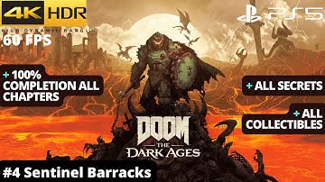 Doom: The Dark Ages (PS5) - #4 Sentinel Barracks WALKTHROUGH No Commentary