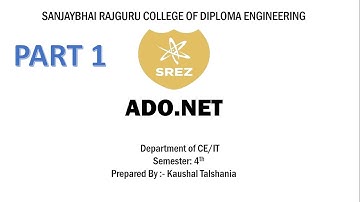 ADO.NET (Part 1) - Introduction