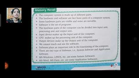 Computer,Class 3,Ch 2 Computer Hardware and Software, Part 5, By Sarita Ma
