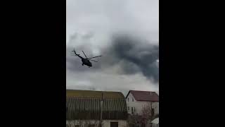 Russian helicopters bomb the airport in Ukraine!!