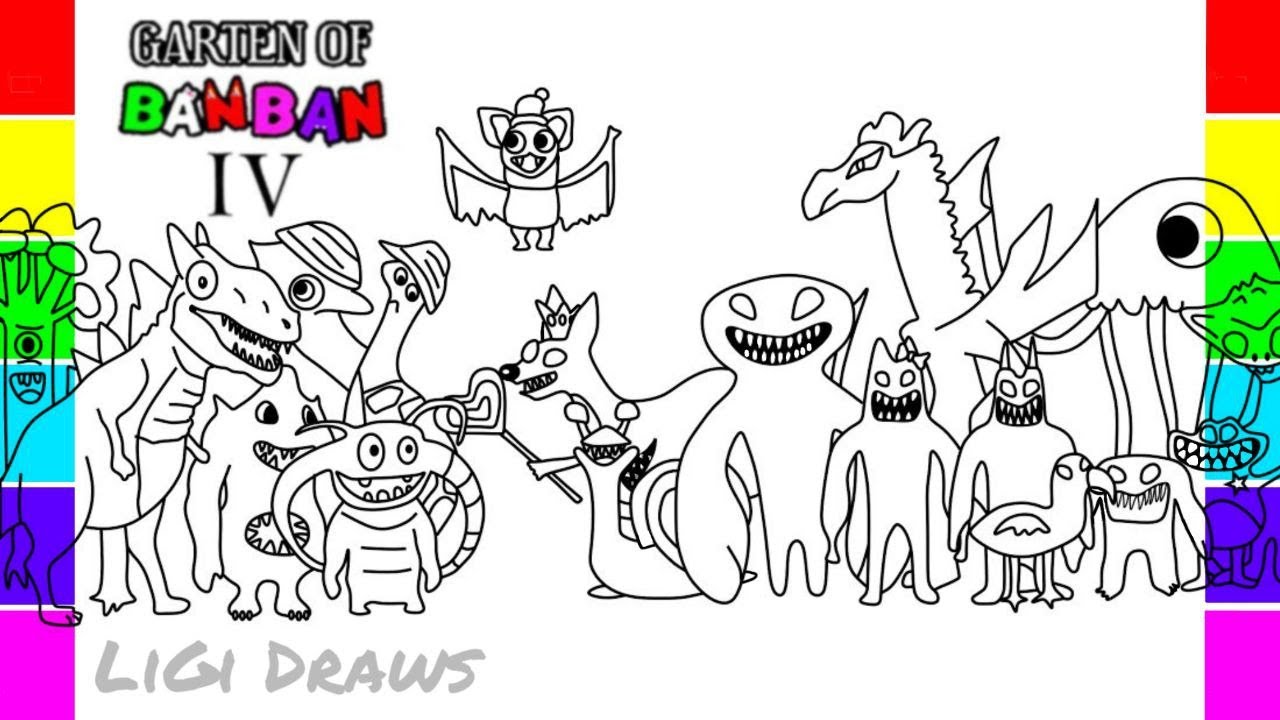 capítulo 4:5msmccwcijw= garden of banban para colorir