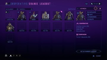 Warframe Grineer loadout Text Icon tutorial