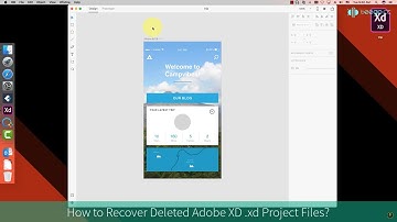 How to Recover Deleted .xd Project Files (Adobe XD)?
