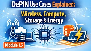 DePIN Use Cases Explained: Wireless, Compute, Storage & Energy | Module 1.3