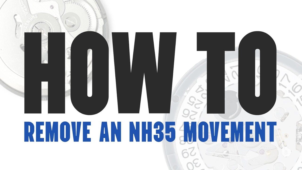 Nh35 Rotor Removed How to Safely Remove an NH35 Movement From a Watch Case - YouTube