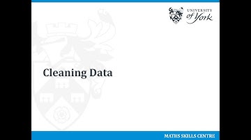 Getting started with STATA - Part 2 - Cleaning data in STATA