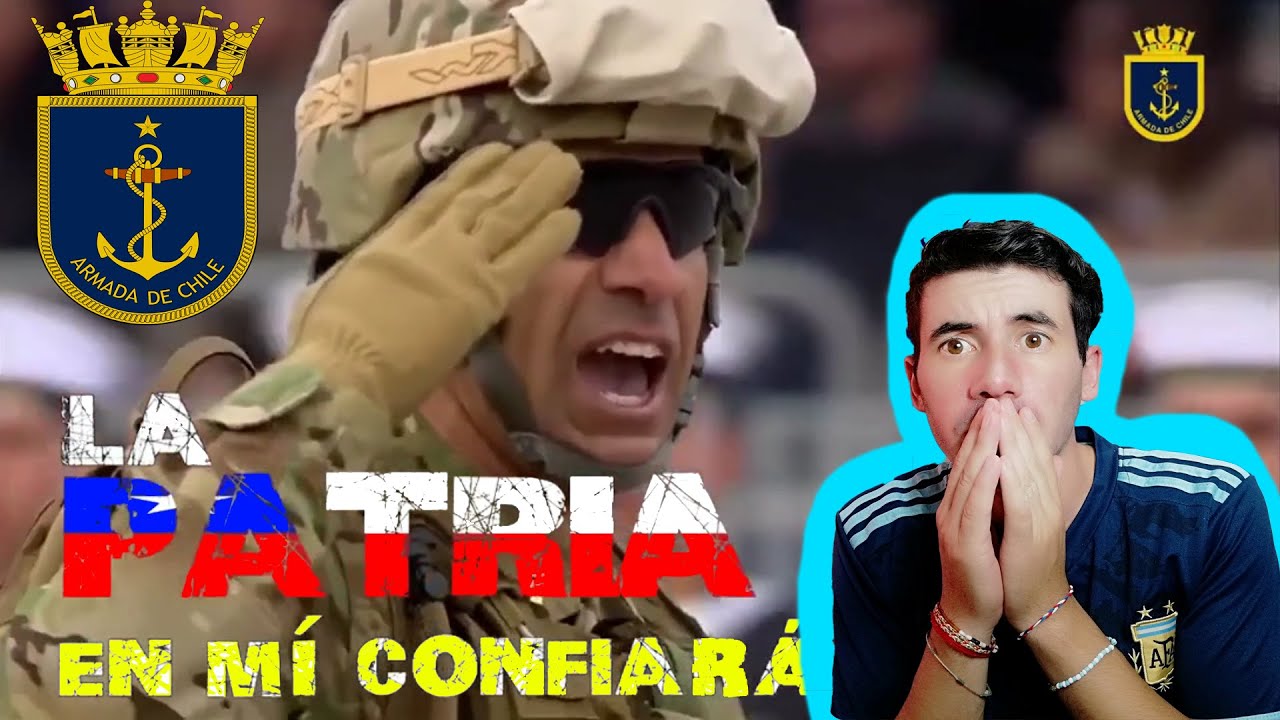 ARGENTINO REACCIONA HIMNO DE INFANTERIA MARINA CHILE EMOCIONANTE 😭🇨🇱
