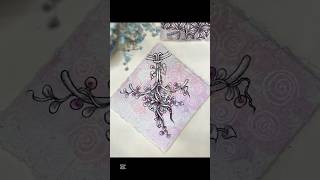 2/6 Zentangle floral #shortsviral #inspiration #mindfulness #shortsviral #relaxing #纏繞畫
