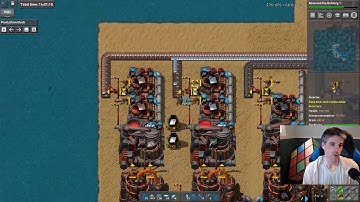 Seablock Playthrough - ep 3 - more iron smelting & intermediate production in prep for blue science