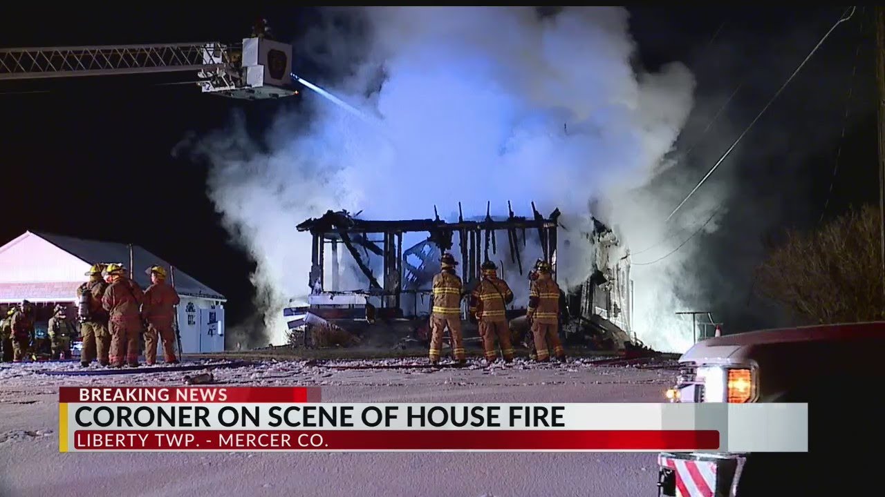 Coroner called to Mercer County house fire - YouTube