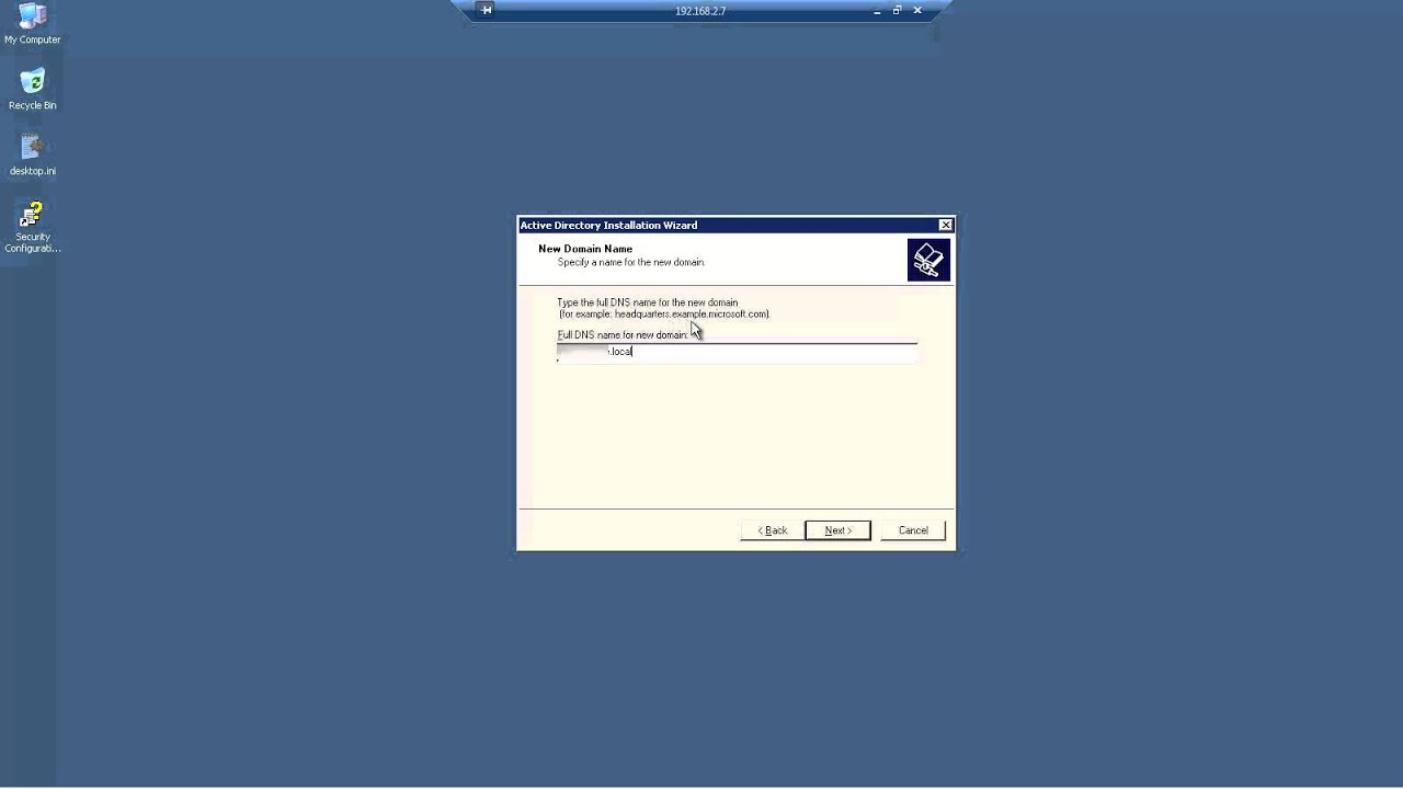 Windows 2003 Server - Setting Up Domain Controller - YouTube