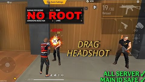 FREE FIRE HEADSHOT HACK 😈 DRAG HS PANEL FOR FF&FFMAX - NO ROOT REQUIRED - 100% MAIN ID SAFE ✅