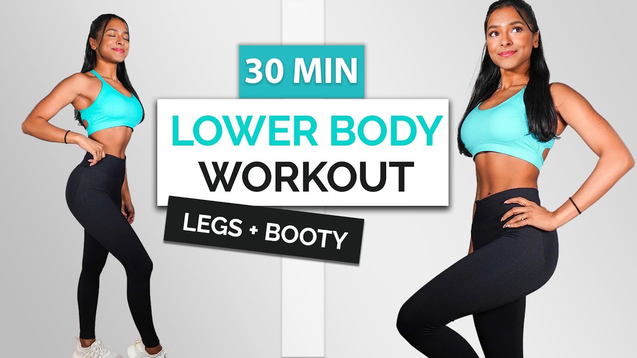 30 MIN LEAN LEGS + ROUND BOOTY Lower Body Workout - No Equipment ...