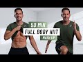 50 min fat burning hiit  burn 1000 calories  full body workout  at home no equipment