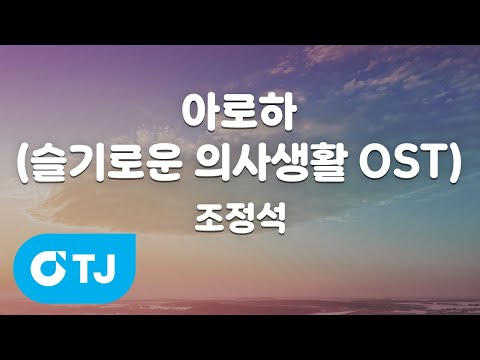 [TJ노래방 / 여자키] 아로하(슬기로운의사생활 OST) - 조정석 / TJ Karaoke