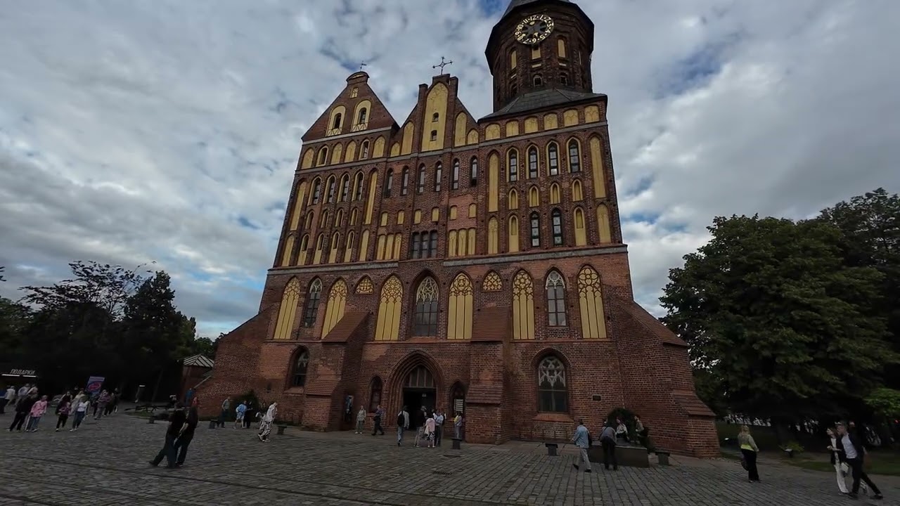 In front of Königsberg cathedral, Kaliningrad Russia