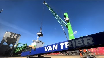 Graan Lossen & Inschuren met Hoge Capaciteit | High Capacity Grain Conveyor System - Van Trier