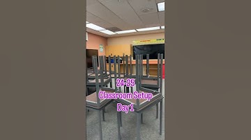 Middle School Classroom Setup Day 1       #newschoolyear #classroomsetup #teacher