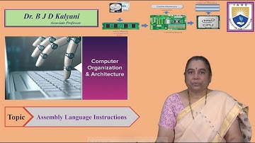 Assembly Language Instructions by Dr. B J D Kalyani