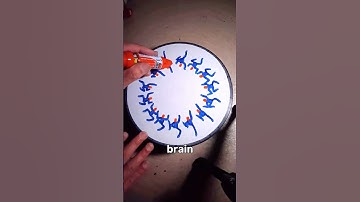 Deze kunstenaar creëerde een illusie van rennen.