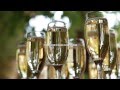 Glasses of champagne. Free HD stock footage.