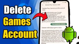 How to Delete Google Play Games Account