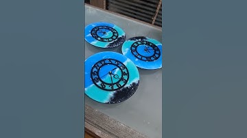 Table Clock ❤️🌊 #clock #table #gift #art #shortvideo #shorts #foryou #fypシ #handmade #resin #craft