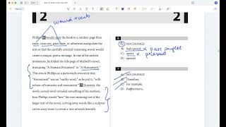 April 2022 US SAT Writing Passage 1 (SOLVED)