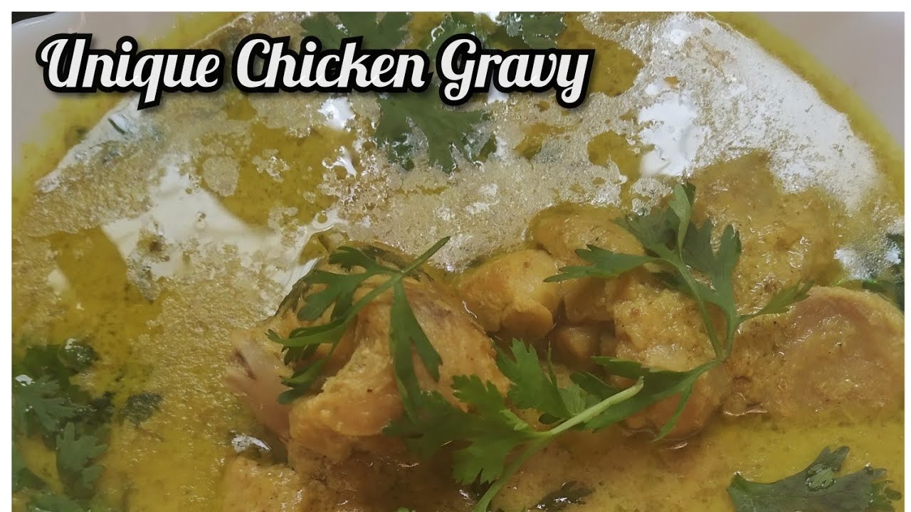 Unique Yellow Chicken Gravy YouTube