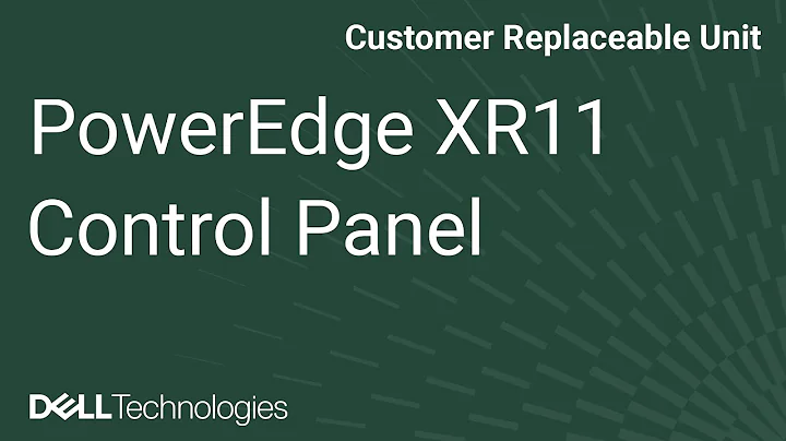 Dell  PowerEdge XR11: Remove/Install Right Control Panel