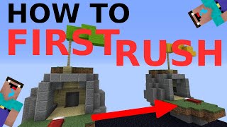 HOW TO win ur first rush in solo bedwars... (Hypixel)