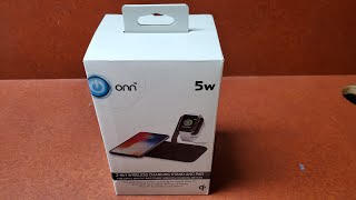 WALMART ONN 2in1 wireless charging stand and pad