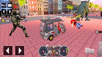 Tuk Tuk auto rickshaw driver 3D game - #150 auto rickshaw driving game - Android iOS Gameplay