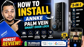 How to Install ANNKE Palm Vein Smart Door Lock + Honest Review (2K Camera & Doorbell)
