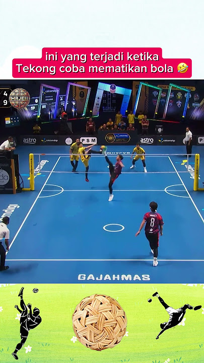 Ketika tekong mencoba mematikan bola 🤣 #takraw #spike #sepaktakraw #skill