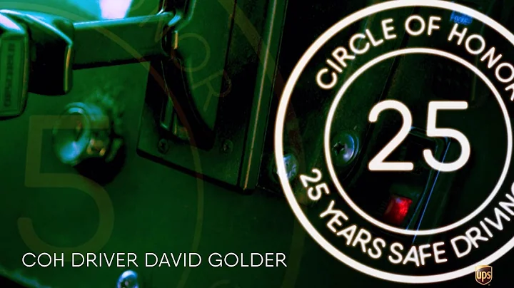 UPS Circle of Honor Driver, Safety through their e...